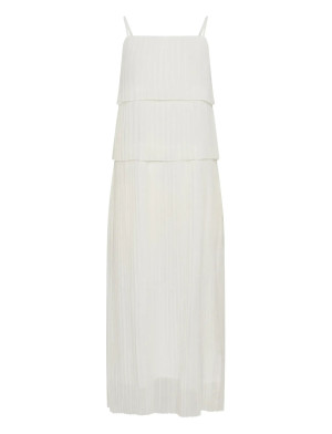 Kaffe Kakiera Plissé Dress   38 White 38