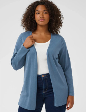 Kaffe Curve Kcfarsia Cardigan - Blue - L Blue L