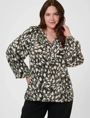 Kaffe Curve Kcjamia Blouse - Black - 50 Black 50