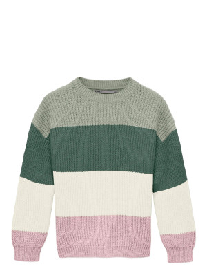 Kids Only Kmgsandy L/S Stripe Pullover Knt Noos   98 Green 98