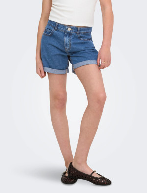 Kids Only Kogvega Reg Mom Shorts Dnm Bjbox Noos - Blue - 128