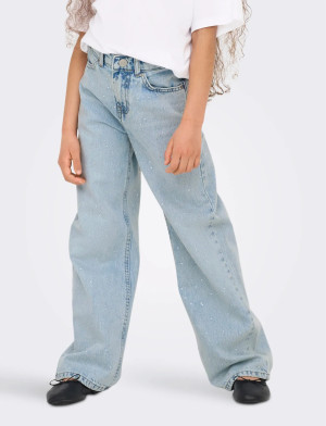 Kids Only Kogcobain Rhinestone Wide Dnm Azg Noos - Blue - 140 Blue 140