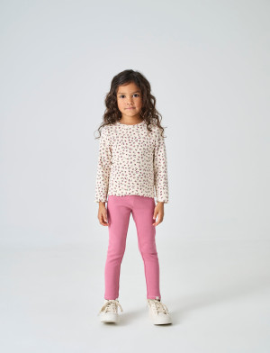 Kids Only Kmgtrinny Life Aop Ls O-Nck Top Jrs Noos - Cream - 104 Cream 104