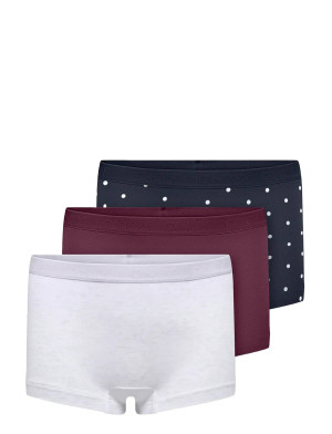 Kids Only Koglola 3-Pack Logo Hipster Acc - Burgundy - 146-152