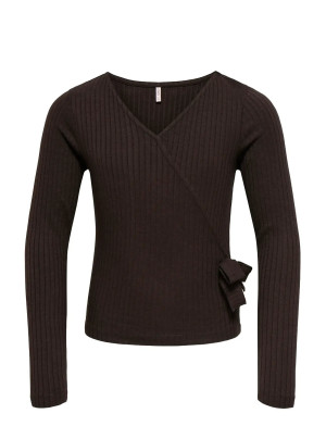 Kids Only Kogfransiska School Wrap Top Ex Jrs - Brown - 146-152
