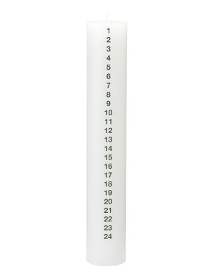 Kunstindustrien December Candle - White - ONE SIZE