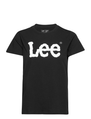 Lee Jeans Logo Tee   S Black S