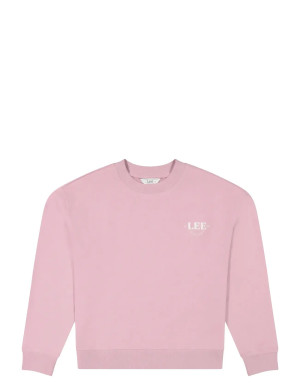 Lee Jeans Logo Crew Sws   L x 00 Pink L x 00