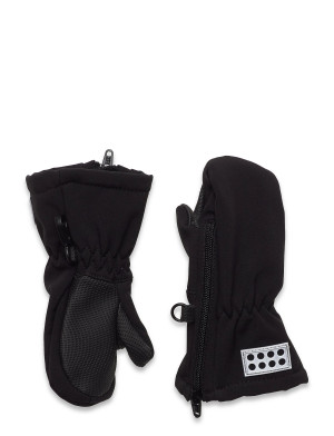 Lego Lwaripo 702-Softshell Mittens   80 Black 80