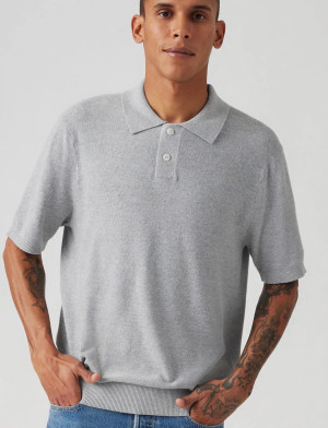 Levi's® Sweater Knit Polo Linen Seed S - Grey - XS