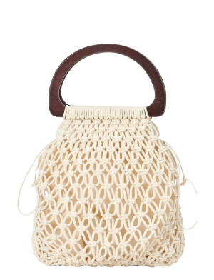 Lexington Clothing Crochet Bag - Cream - ONE SIZE