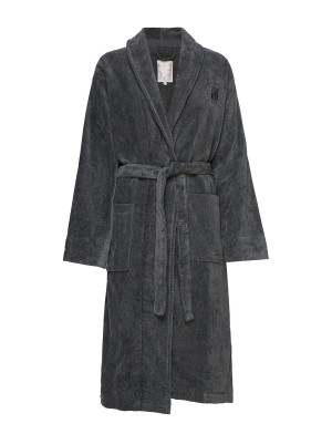 Lexington Home Hotel Velour Robe - Grey - M