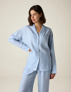 Lexington Home Lyocell Pajama Set - Blue - XL