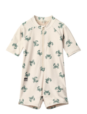 Liewood Max Printed Shortsleeve Swim Jumpsuit - Cream - 56 Cream 56