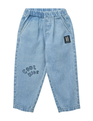 Liewood Borris Placement Denim Pants   116 Blue 116