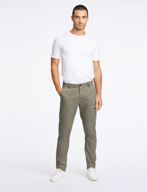 Lindbergh Superflex Chino Pants - Green - 32 x 34 Green 32 x 34