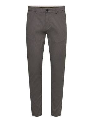 Lindbergh Aop Superflex Chino Pants   31 x 34 Grey 31 x 34