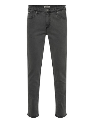 Lindbergh Tapered Fit Jeans Stone Wash   38 x 32 Black 38 x 32