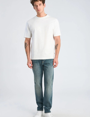 Lindbergh Heavy Wash Tapered Fit Jeans - Blue - 31 x 32 Blue 31 x 32