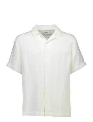 Lindbergh Cotton Muslin Resort Shirt S/S   M White M