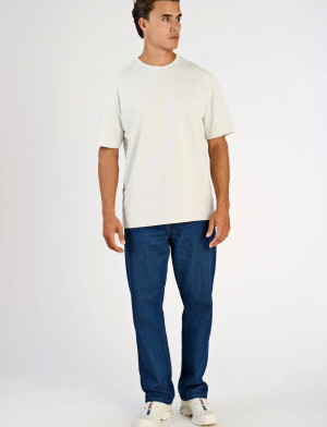 Lindbergh O-Neck Tee Oversize S/S - Cream - XXXL