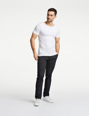 Lindbergh Basic Bamboo Tee S/S 2 Pack - White - S