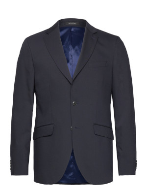Lindbergh Black Technical Stretch Blazer - Combi Suit   56 Navy 56