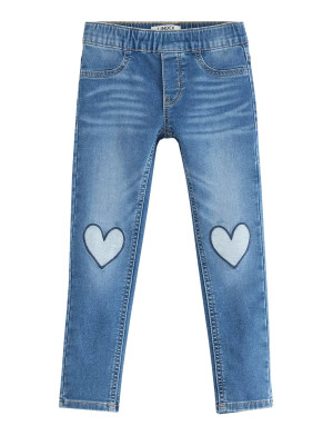 Lindex Trousers Denim Sara Heart Knee   128 Blue 128