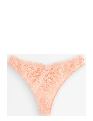 Lindex Thong With Regular Waist   XS Coral XS