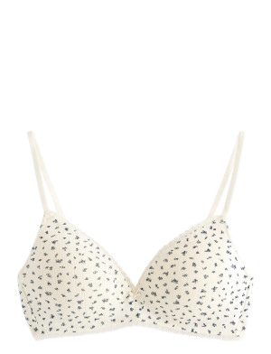 Lindex Bra Petite Cotton Pointelle   C x 70 Cream C x 70