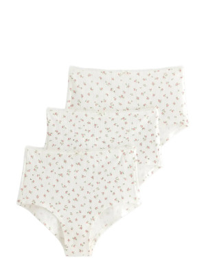 Lindex 3 Pack Brief High Pointelle Co   XXL Pink XXL