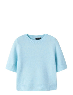 LMTD Nlfbynt Ss Short Knit - Blue - 158-164
