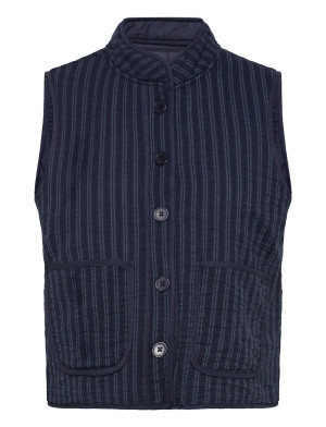Lollys Laundry Cairoll Quilted Vest - Navy - M Navy M
