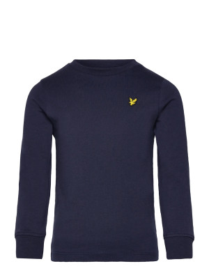 Scott Plain Ls T-Shirt - Navy - 128-134