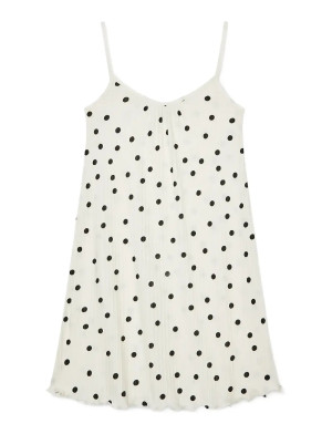 Mads Nørgaard Pointella Sigrid Dress Aop - White - 128