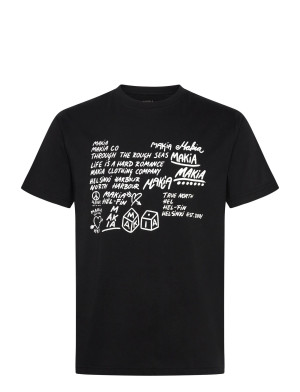 Makia Book T-Shirt - Black - S