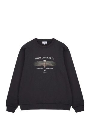 Makia Eagle Sweatshirt   M Black M