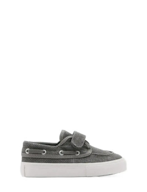 Mango Velcro Nautical Sports Shoes - Grey - 22