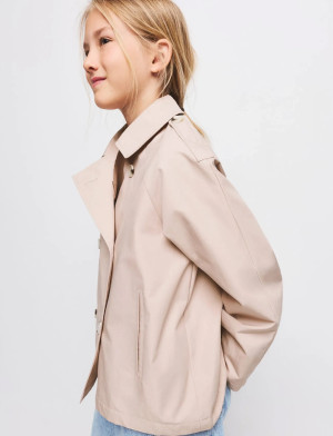 Mango Double-Breasted Trench Coat - Pink - 116 Pink 116