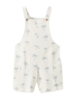 Mango Cotton Dungarees   4-5 Cream 4-5
