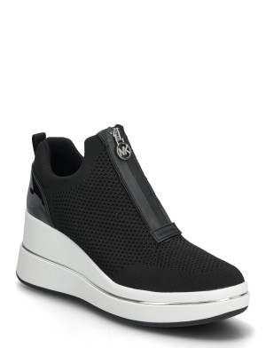 Michael Kors Emmy Wedge Zip Slip On - Black - 40