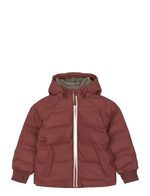mikk-line Pu Puff Jacket Rec. - Burgundy - 128