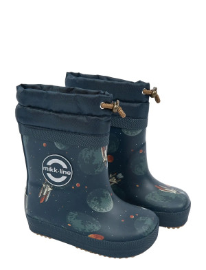 mikk-line Wellies Winter Aop - Barefoot - Navy - 25