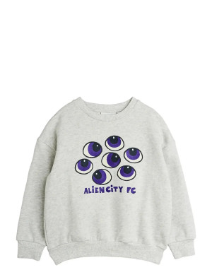 Mini Rodini Eyes Emb Sweatshirt - Grey - 140/146