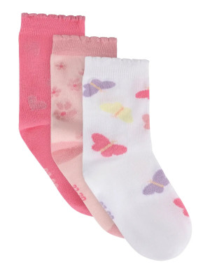 Minymo 3-Pack Socks - Pink - 35/38 Pink 35/38