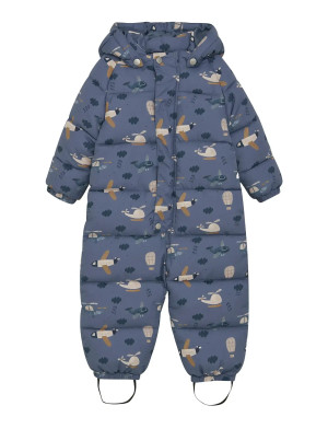 Minymo Quilted Suit Aop   80 Blue 80