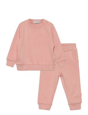 Minymo Sweat Set (2-Pcs) - Pink - 74