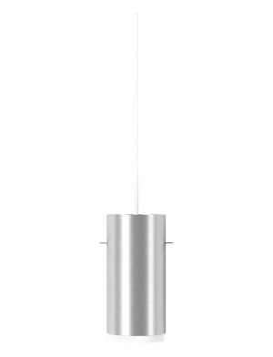 MOEBE Tube Pendant, Brushed Aluminium, Small - Silver - 8X16CM