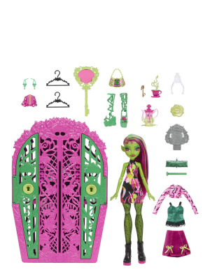 Monster High Skulltimate Secrets Garden Mysteries Playset, Venus Mcflytrap Doll With 19+ Surprises   ONE SIZE Patterned ONE SIZE