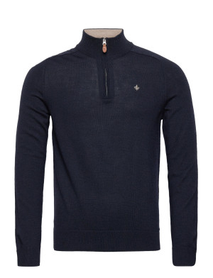 Morris Merino John Zip - Navy - M
